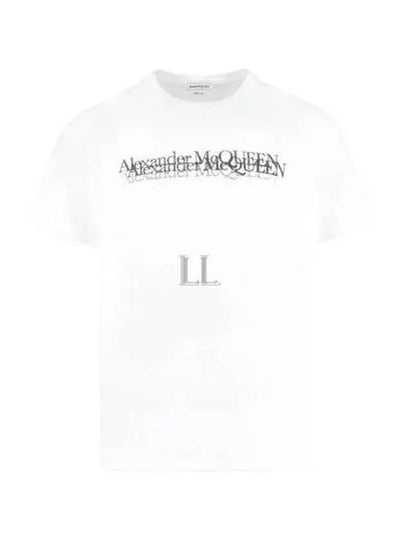 Logo Stamp Short Sleeve T-Shirt White - ALEXANDER MCQUEEN - BALAAN 2