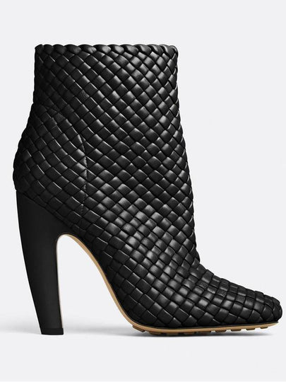 Women's Canalazzo Leather Ankle Boots Black - BOTTEGA VENETA - BALAAN 2