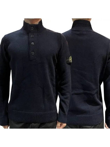 Wappen patch half zip up button knit 33658386 270311 1095682 - STONE ISLAND - BALAAN 1