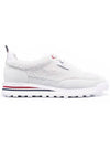 Shearling Tech Runner Low Top Sneakers White - THOM BROWNE - BALAAN 2