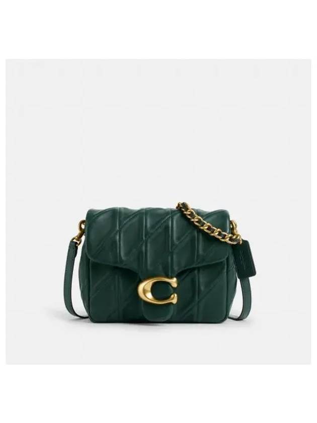 Time Square Tabby Quilted Shoulder Bag Green - COACH - BALAAN 1