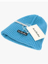 C40135 TURQUOISE MELANGE BEANIE - ACNE STUDIOS - BALAAN 3