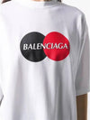 Logo Print Oversized Short Sleeve T-Shirt White - BALENCIAGA - BALAAN 3