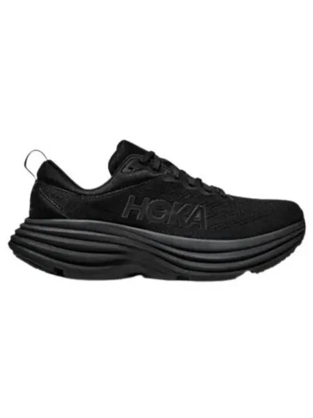 Women's Bondi 8 Wide Low Top Sneakers Black - HOKA ONE ONE - BALAAN 2