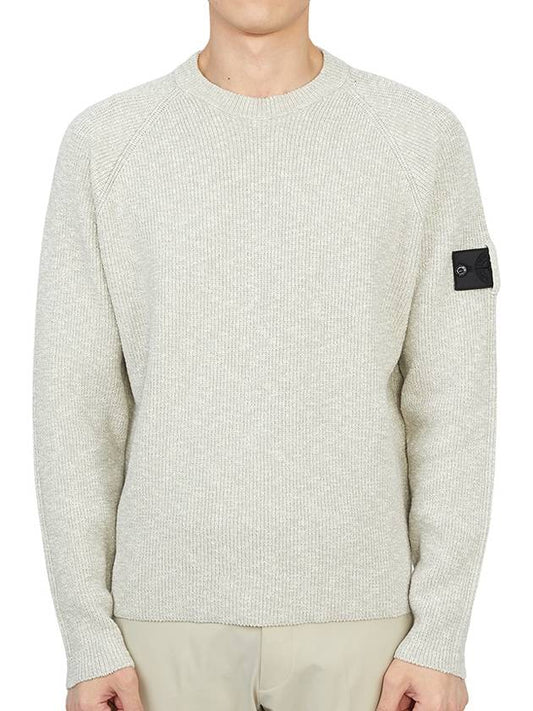 Shadow Project Waffen Patch Badge Knit Top Grey - STONE ISLAND - BALAAN 2