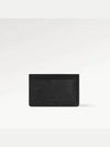 Epi Logo Leather 1-stage Card Wallet Black - LOUIS VUITTON - BALAAN 2