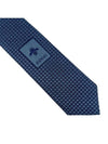 Web Bee Detail Silk Tie Blue - GUCCI - BALAAN 9