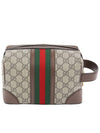 Ophidia GG Web Pouch Beige Brown - GUCCI - BALAAN 3