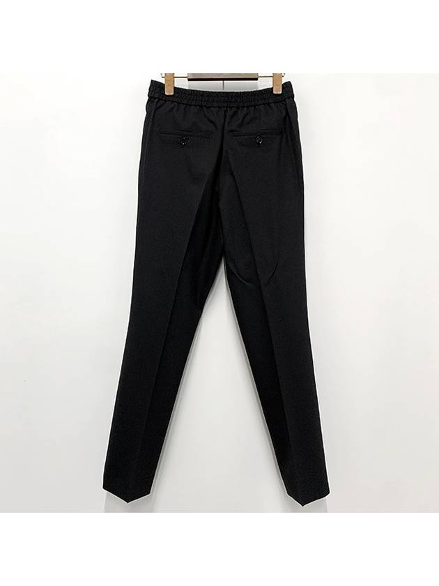 Banding Waist Wool Slacks Black - AMI - BALAAN 3