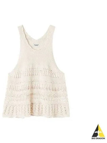 Women s Etoile Crochet Knit Sleeveless Top Ecru PU0012FA A1L76E - ISABEL MARANT - BALAAN 1