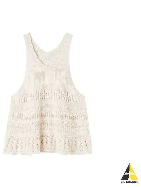 Women s Etoile Crochet Knit Sleeveless Top Ecru PU0012FA A1L76E - ISABEL MARANT - BALAAN 1