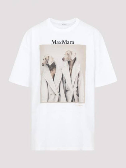 Tacco Cotton Short Sleeve T-Shirt White - MAX MARA - BALAAN 2