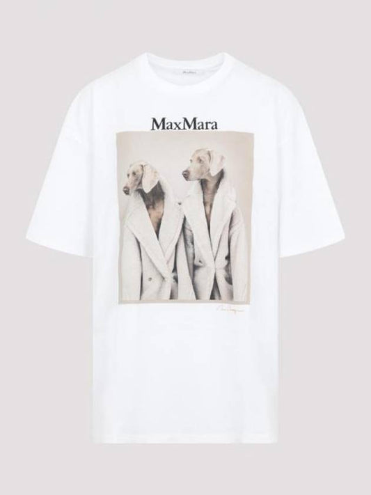 Taco Tacco Cotton Short Sleeve T Shirt White - MAX MARA - BALAAN 2