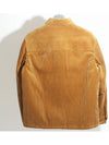 Triangle Logo Corduroy Velvet Shirt Jacket Beige SC554M 144R F0346 - PRADA - BALAAN 3