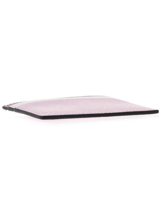 Saffiano Color Block Card Wallet Pink - MARNI - BALAAN 6