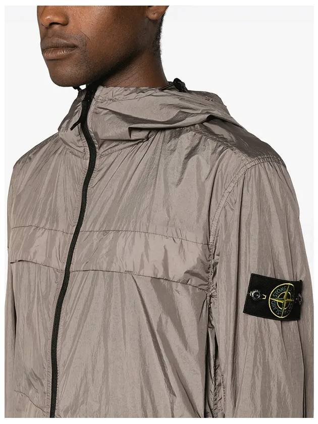 Crinkle Reps Hooded Jacket Brown - STONE ISLAND - BALAAN 5