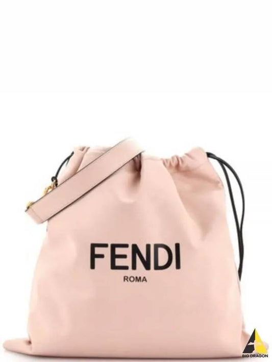 Roma drawstring pouch cross bag light pink 8BT338 ADM9 - FENDI - BALAAN 1