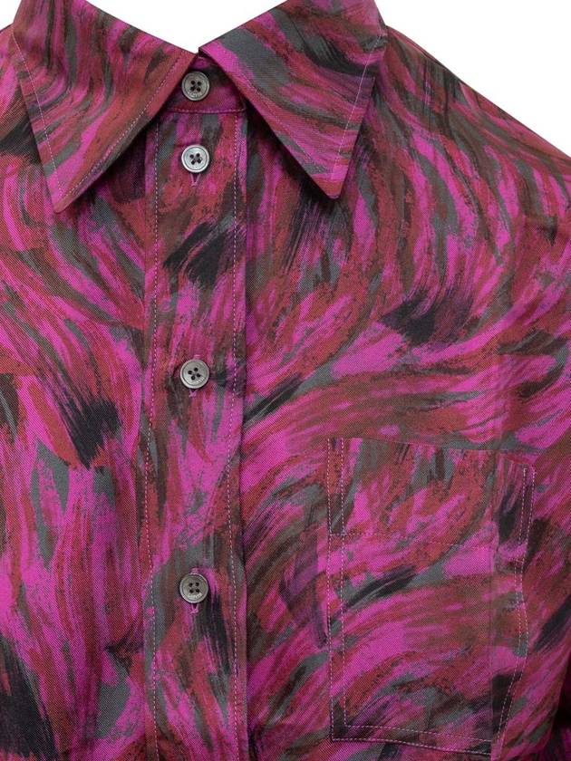 Lanvin Fuchsia Fur Shirt - LANVIN - BALAAN 4