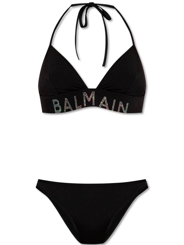 Balmain Bikini With Logo, Women's, Black - BALMAIN - BALAAN 1