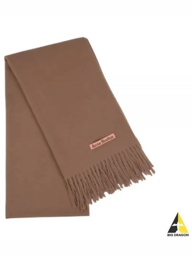 Wool Fringe Scarf Caramel Brown - ACNE STUDIOS - BALAAN 2