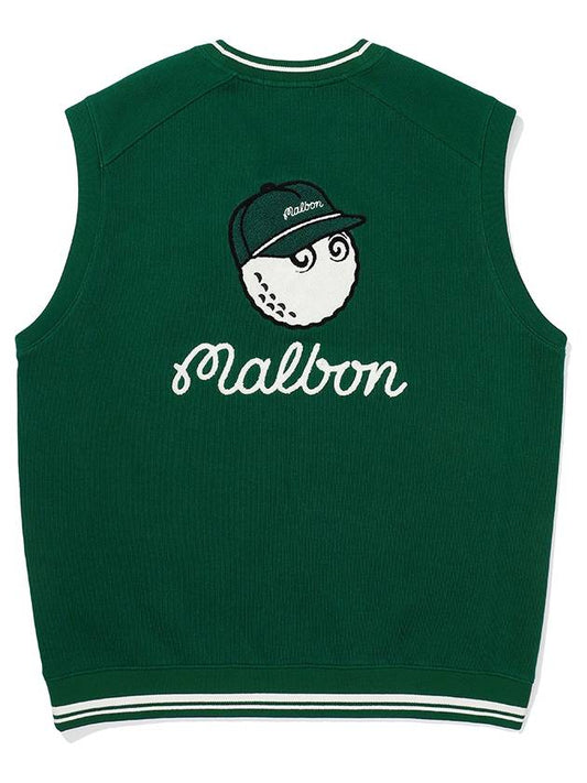 Bucket point vest GREEN - MALBON GOLF - BALAAN 2