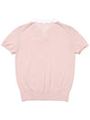 Scallop collar short sleeve knit STRAWBERRY PINK - 20THHOLE - BALAAN 3