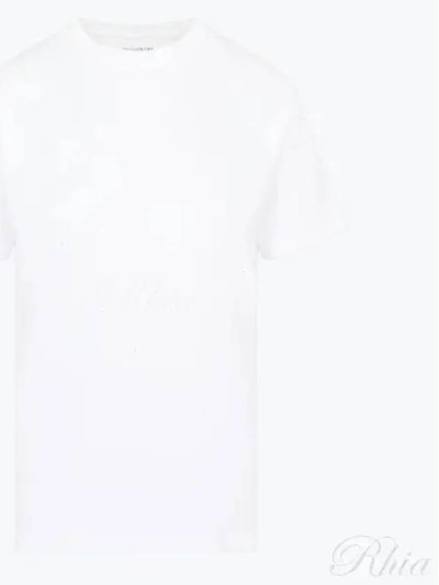 Logo Cotton Jersey Short Sleeve T-Shirt White - MAISON MARGIELA - BALAAN 2