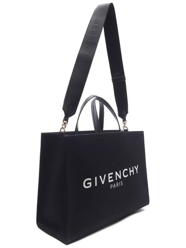 Canvas G Medium Tote Bag Black - GIVENCHY - BALAAN 4