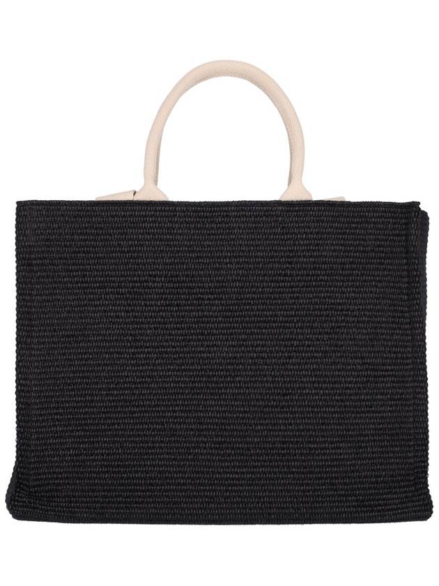 Raffia East West Tote Bag Black - MARNI - BALAAN 4