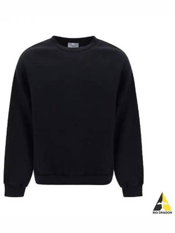 Label Crew Neck Sweatshirt Black Medi Gray CI0126 - ACNE STUDIOS - BALAAN 1