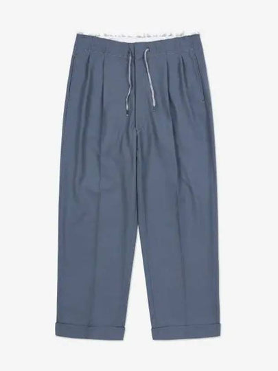 Poly Wool Twill Drawstring Straight Pants Storm Grey - MAISON MARGIELA - BALAAN 2