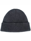 Heart Logo Wool Beanie Grey - AMI - BALAAN 4