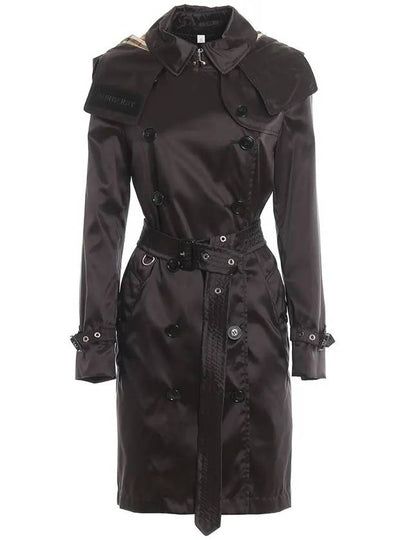 Women's Kensington Econyl Trench Coat Black - BURBERRY - BALAAN 2