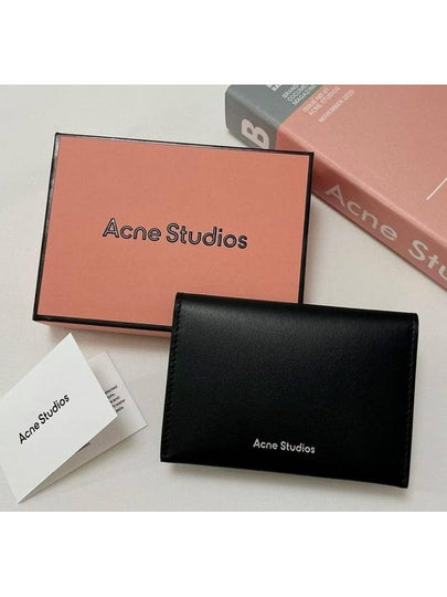 Logo Bifold Card Wallet Black - ACNE STUDIOS - BALAAN 2