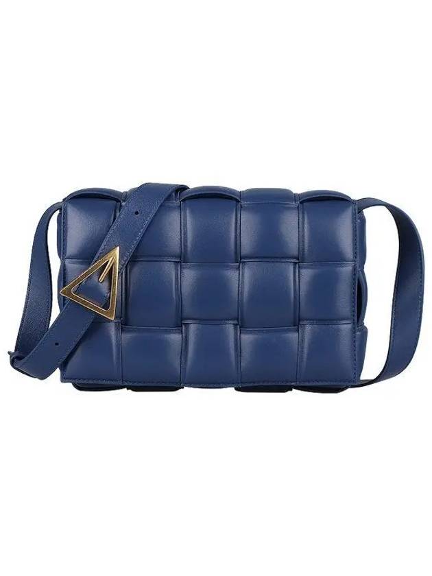 Gold Padded Cassette Cross Bag Navy - BOTTEGA VENETA - BALAAN 2