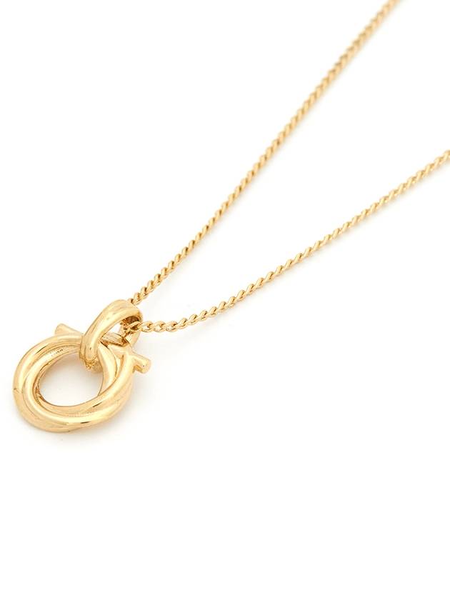 Twisted Gancini Necklace Gold - SALVATORE FERRAGAMO - BALAAN 4