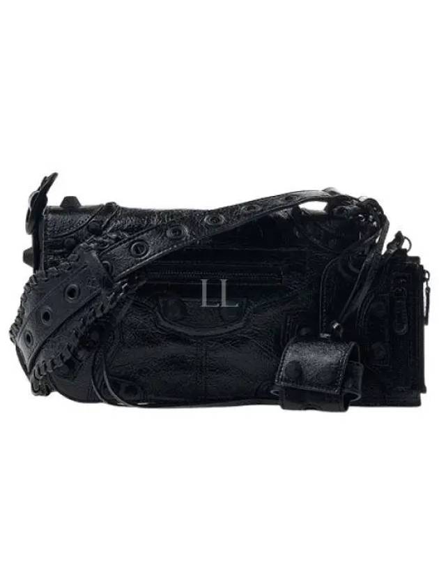 Le Cagole XS Lambskin Flap Cross Bag Black - BALENCIAGA - BALAAN 2