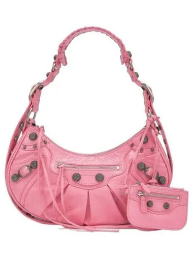 Small Le Cagol Shoulder Bag Pink - BALENCIAGA - BALAAN 1