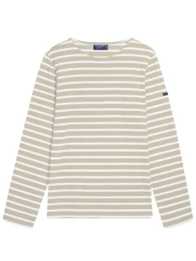 Minquiers Modern Stripe Long Sleeve T-Shirt Natural Neige - SAINT JAMES - BALAAN 2