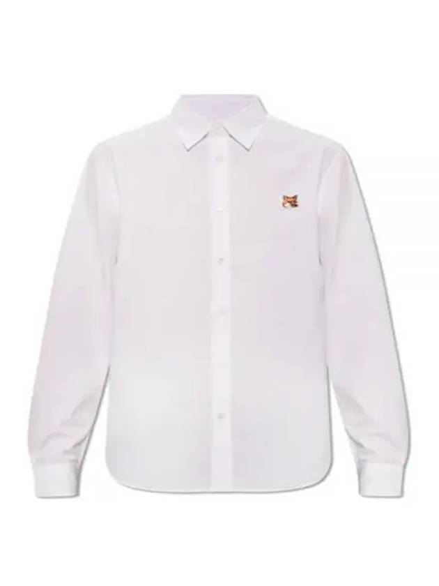 Fox Head Long Sleeve Shirt White - MAISON KITSUNE - BALAAN 2