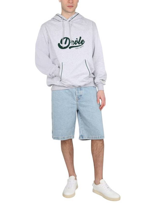 Drôle De Monsieur Hooded Sweatshirt With Logo - DROLE DE MONSIEUR - BALAAN 2