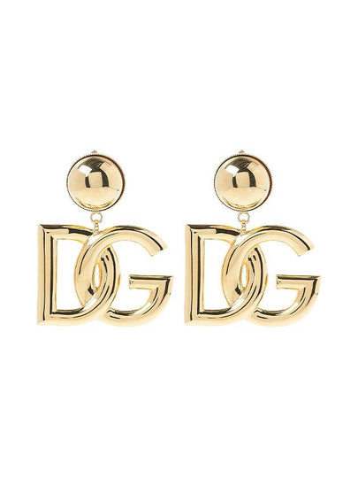 DG Logo Clip On Earrings Gold - DOLCE&GABBANA - BALAAN 2