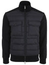 Logo Knit Padded Cardigan Black - MONCLER - BALAAN 2