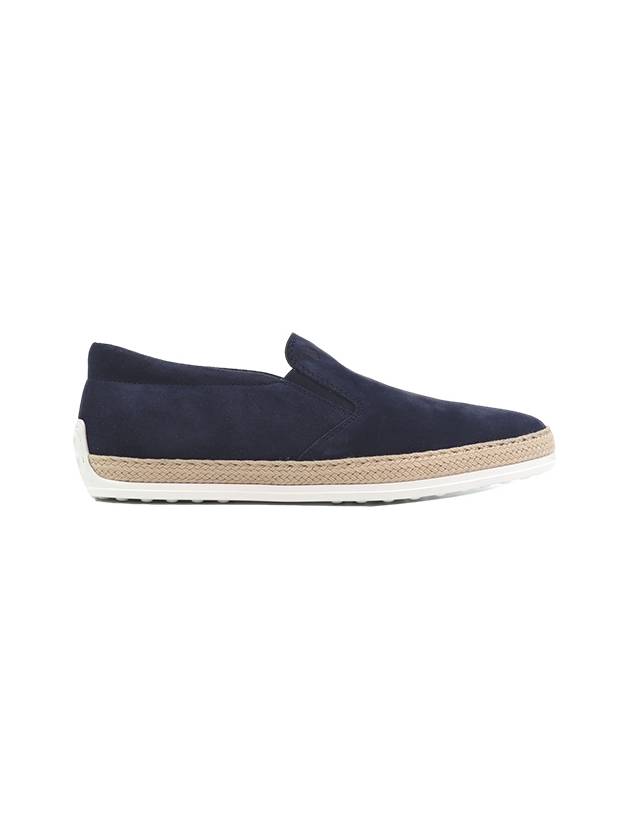 Suede Slip-On Loafer Blue - TOD'S - BALAAN 3