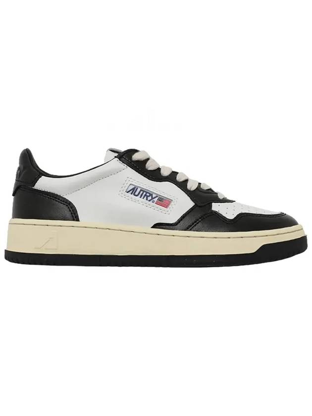 Medalist Leather Low Top Sneakers White Black - AUTRY - BALAAN 3