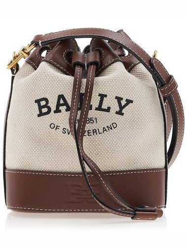 Women's Cleo Canvas Bucket Bag CLEOH XS ST 35O - BALLY - BALAAN 1