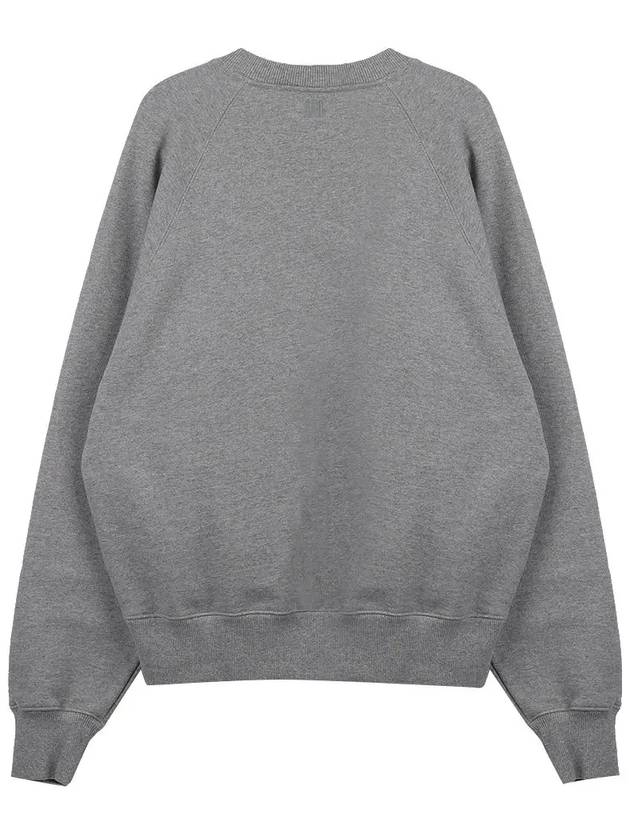 Big Heart Logo Sweatshirt Grey - AMI - BALAAN 3