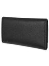 Saffiano Leather Key Holder Black - PRADA - BALAAN 4