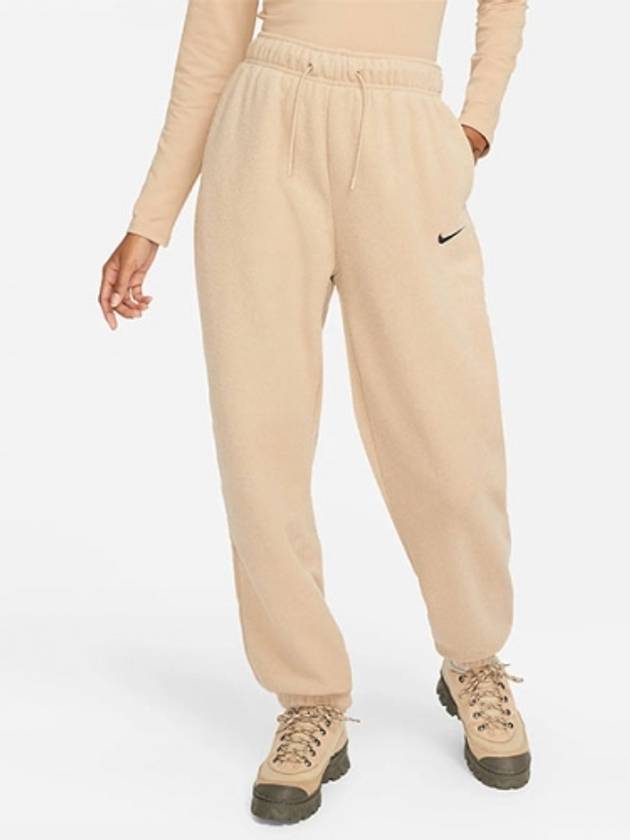 01 DV7097 200 Women’s Essential Plush Fur Jogger Pants Rattan - NIKE - BALAAN 1