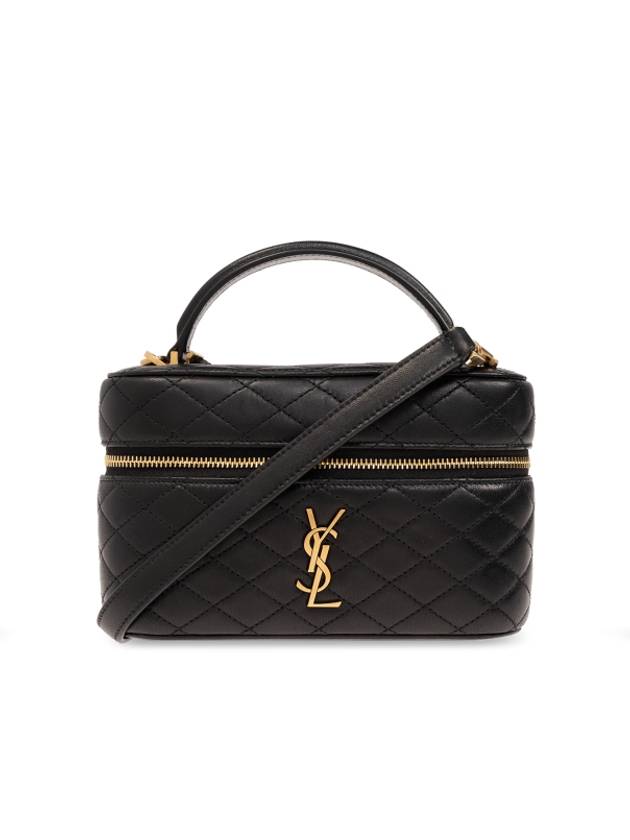 Gabi Mini Vanity Lambskin Tote Bag Black - SAINT LAURENT - BALAAN 2